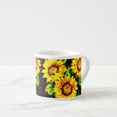 変なヒマワリ エスプレッソカップ (正面右)