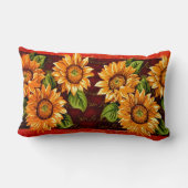 変なヒマワリ ランバークッション (裏面)