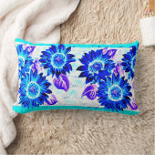 変なヒマワリ ランバークッション (ブランケット)