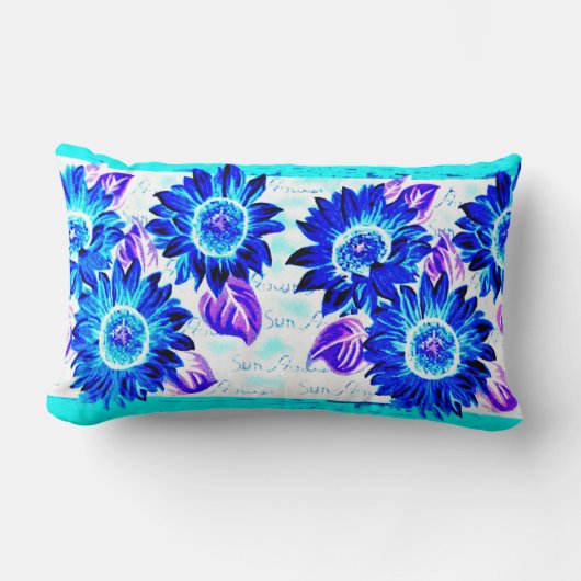 変なヒマワリ ランバークッション (正面)