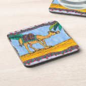 変なラクダのコルクのコースターセット コースター (左側)