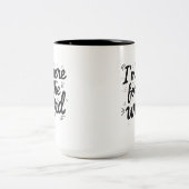 変な人用のコーヒーマグ ツートーンマグカップ (中央)