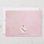 変な独身女性の夜の会のイラスト付き招待状 招待状 (裏面)