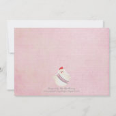 変な独身女性の夜の会のイラスト付き招待状 招待状 (裏面)