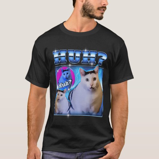 変な猫の面白い猫のミーム 珍しい猫の海賊版 Tシャツ (正面)