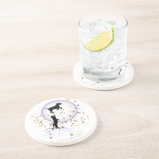 変な猫走と犬 コースター (側面)