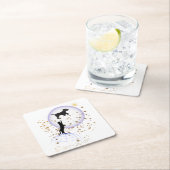 変な猫走と犬 スクエアペーパーコースター (インサイチュ)