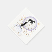 変な猫走と犬 スタンダードカクテルナプキン (角)