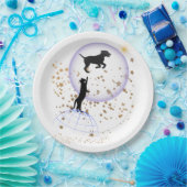 変な猫走と犬 ペーパープレート (パーティー)