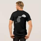 変な猫 トライブレンドTシャツ (裏面全面)