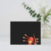 「変わったエイリアン」はがき ポストカード (スタンド正面)