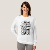変わったキャラクターの大群 Tシャツ (正面フル)