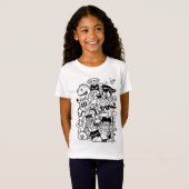変わったキャラクターの大群 Tシャツ (正面フル)