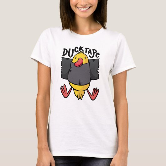 変わったダックテープの壁掛け Tシャツ (正面)