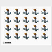 変わった卵のデザイン スクエアシール (シート)