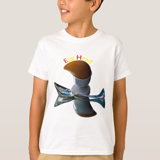 変わった卵のデザイン Tシャツ (正面)