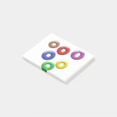 変わった水玉ドーナツの形 ポストイット (アングル)