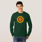 変わった花の長袖Tシャツ Tシャツ (正面フル)