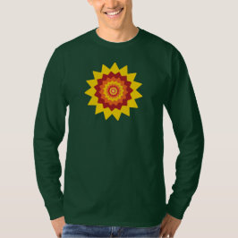 変わった花の長袖Tシャツ Tシャツ