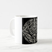 変わった部族のマグカップ2 コーヒーマグカップ (正面左)