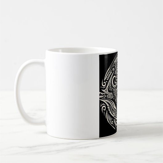 変わった部族のマグカップ2 コーヒーマグカップ (左)