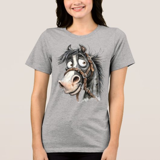 変わった馬 トライブレンドＴシャツ (正面)