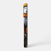 変わった鳥の集団 アニメ風 スマホケース iPhone 16ケース (左側面)