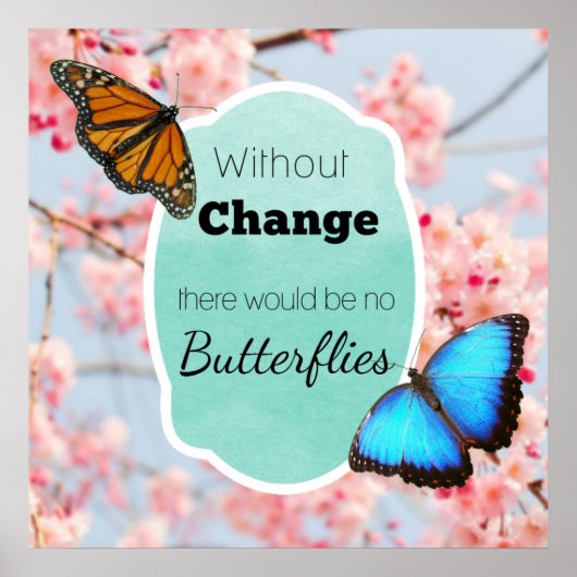 変わらない蝶さくらんぼ ポスター (正面)