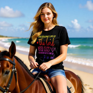 変わらぬ愛 主の慈悲は尽きることがない クリスチャン トライブレンドTシャツ