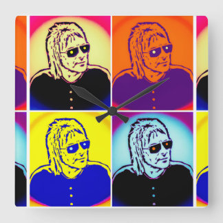 『変わりゆく人』ポール·ウェラー·クロック スクエア壁時計