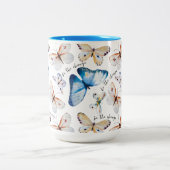 変わりゆく蝶である ツートーンマグカップ (中央)