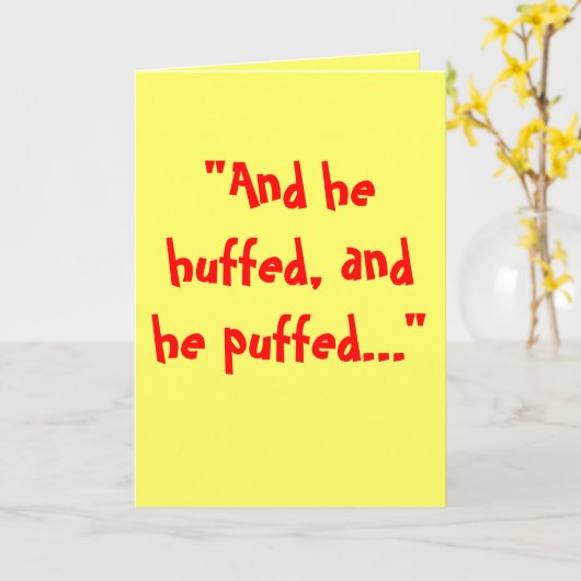 変わり者のおとぎ話 カード (黄色い花)