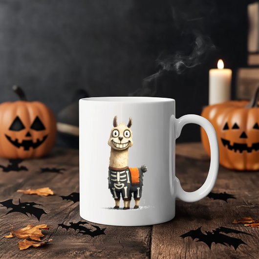 変わり者のラマ ハロウィン コーヒーマグカップ