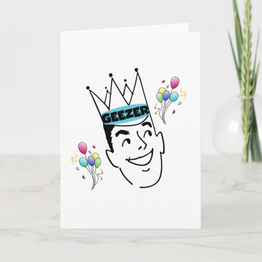 変わり者の誕生日 カード (正面)