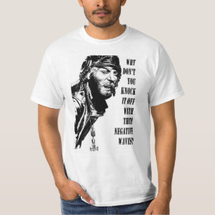 変わり者は言います(黒及び白) Tシャツ