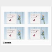 変わることを恐れない 長方形シール (シート)