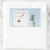 変わることを恐れない 長方形シール (バッグ)