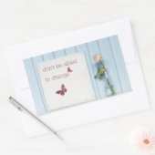 変わることを恐れない 長方形シール (封筒)