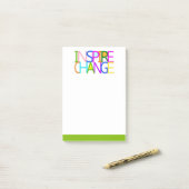 変インスパイア更 ポストイット (デスク上)