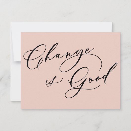 変エレガント更は赤面の動きに関する発表 ノートカード (正面)