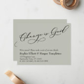 変エレガント更はGood Sage Moving Announcement ノートカード (正面/裏面インサイチュ)