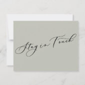 変エレガント更はGood Sage Moving Announcement ノートカード (裏面)