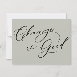 変エレガント更はGood Sage Moving Announcement ノートカード