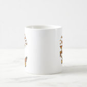 変カラフル化 – バタフライ コーヒーマグカップ (中央)