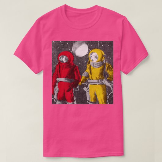 変クール風宇宙飛行士 Tシャツ (デザイン正面)
