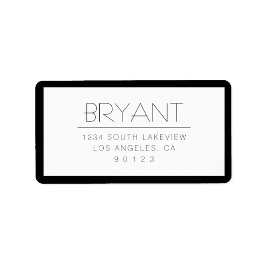 変スタイリッシュ換文字付縁どき/ ラベル (正面)