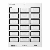 変スタイリッシュ換文字付縁どき/ ラベル (フルシート)