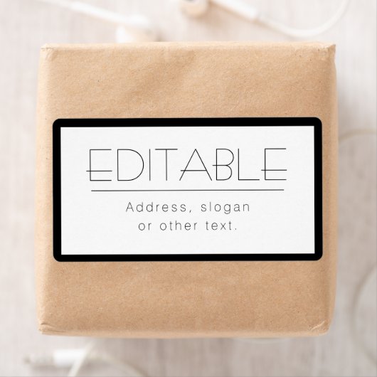 変スタイリッシュ換文字付縁どき/ ラベル (インサイチュ)