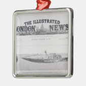 変位の沈み、上昇の潜水艦 メタルオーナメント (左)