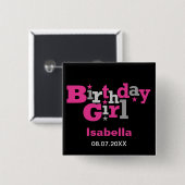 変動型誕生日ガールボタン 缶バッジ (正面&裏面)